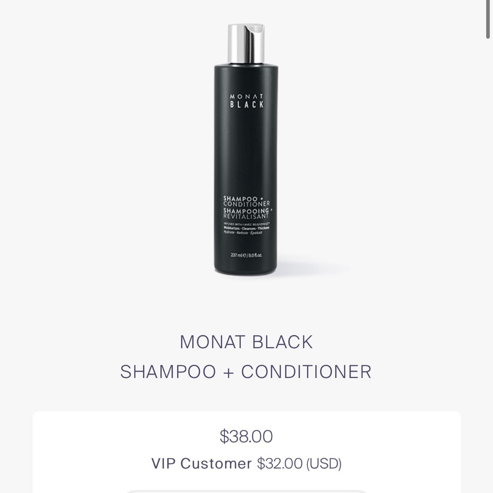 Monat black shampoo